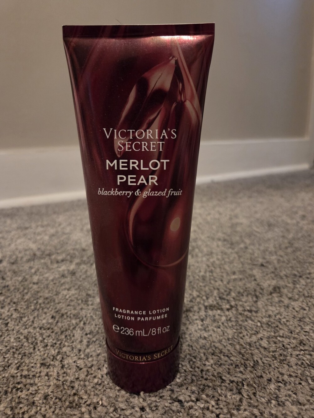 Victoria's Secret Merlot Pear Fragrance Lotion - Deep Plum